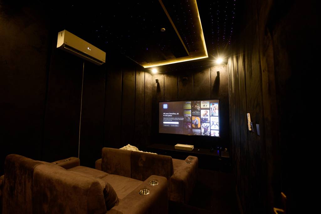 Executive Lodge private cinema room